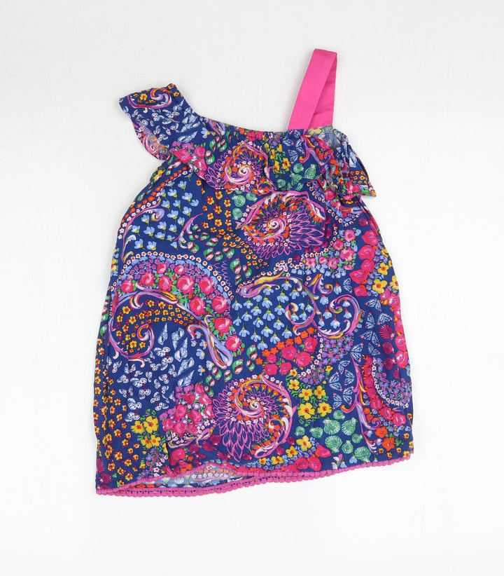 Monsoon Girls Multicoloured Floral  Basic Blouse Size 5 Years