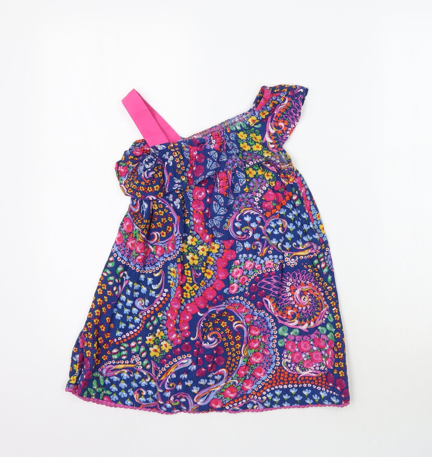 Monsoon Girls Multicoloured Floral  Basic Blouse Size 5 Years