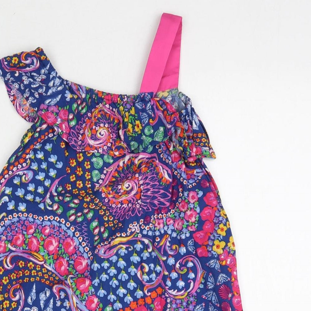 Monsoon Girls Multicoloured Floral  Basic Blouse Size 5 Years