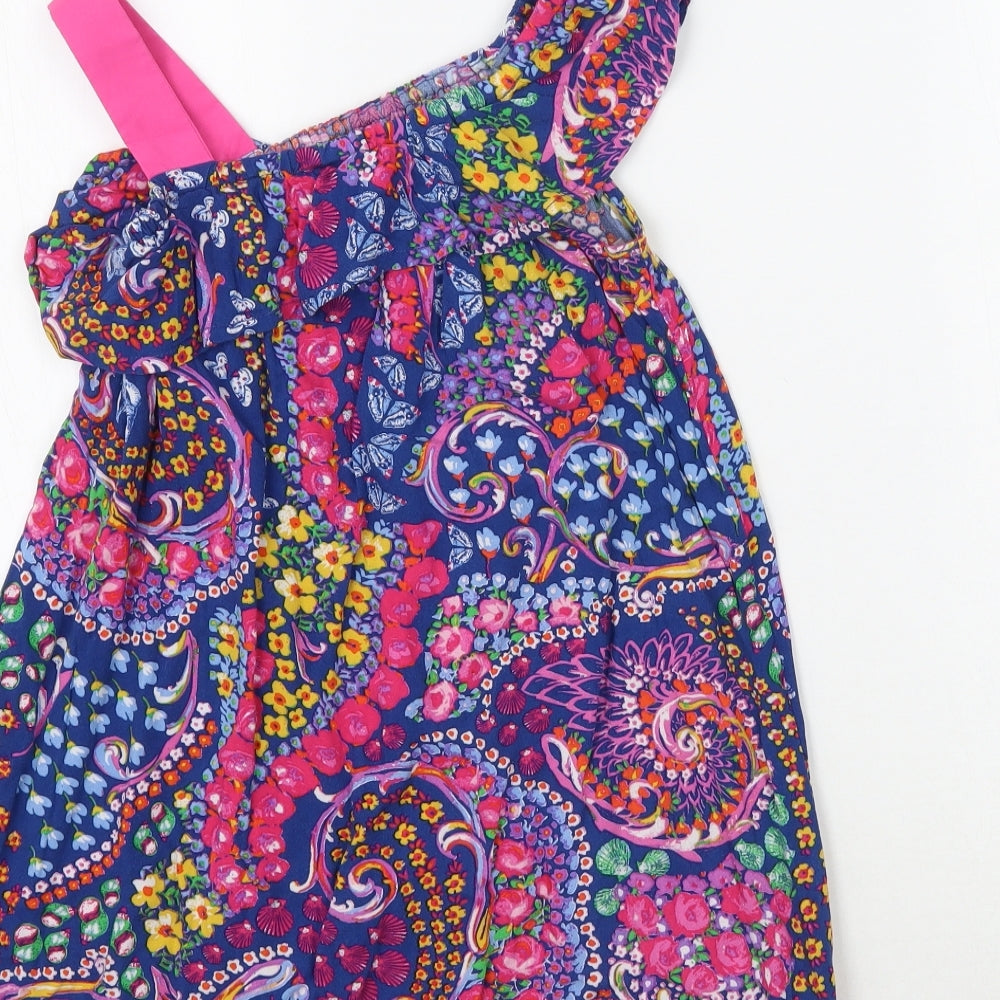 Monsoon Girls Multicoloured Floral  Basic Blouse Size 5 Years