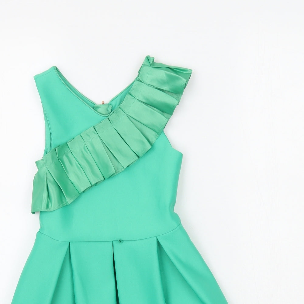 Ted Baker Girls Green   Fit & Flare  Size 6 Years