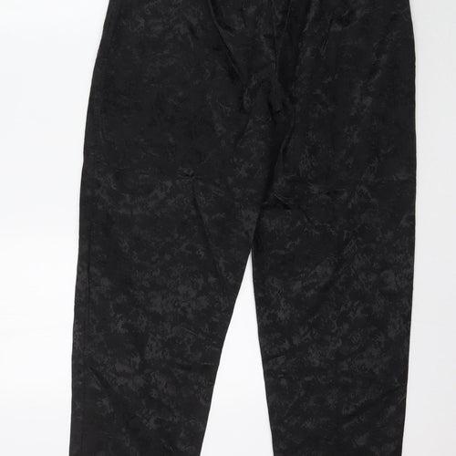 Lauren Duvar Womens Black Floral  Trousers  Size 14 L30 in