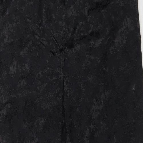 Lauren Duvar Womens Black Floral  Trousers  Size 14 L30 in