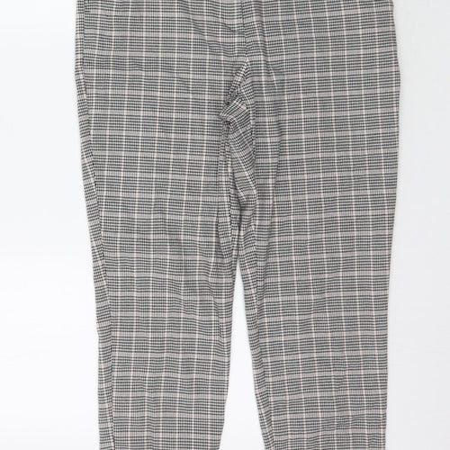 F&F Womens Multicoloured Plaid  Trousers  Size 10 L27 in