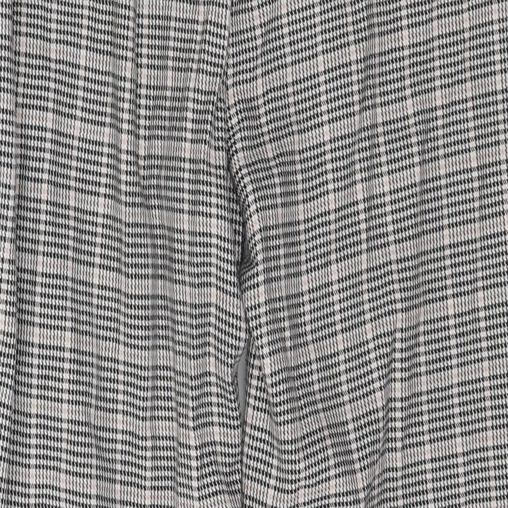 F&F Womens Multicoloured Plaid  Trousers  Size 10 L27 in