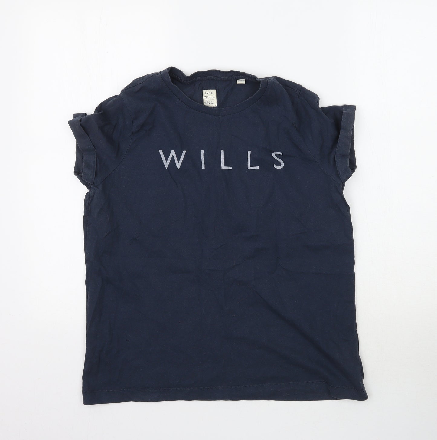 Jack Wills Womens Blue   Basic T-Shirt Size 10