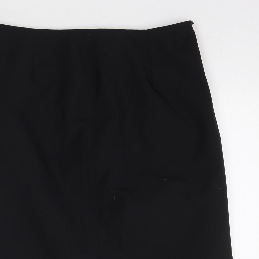 Jeff & Co Womens Black   Straight & Pencil Skirt Size 14  - Work Office