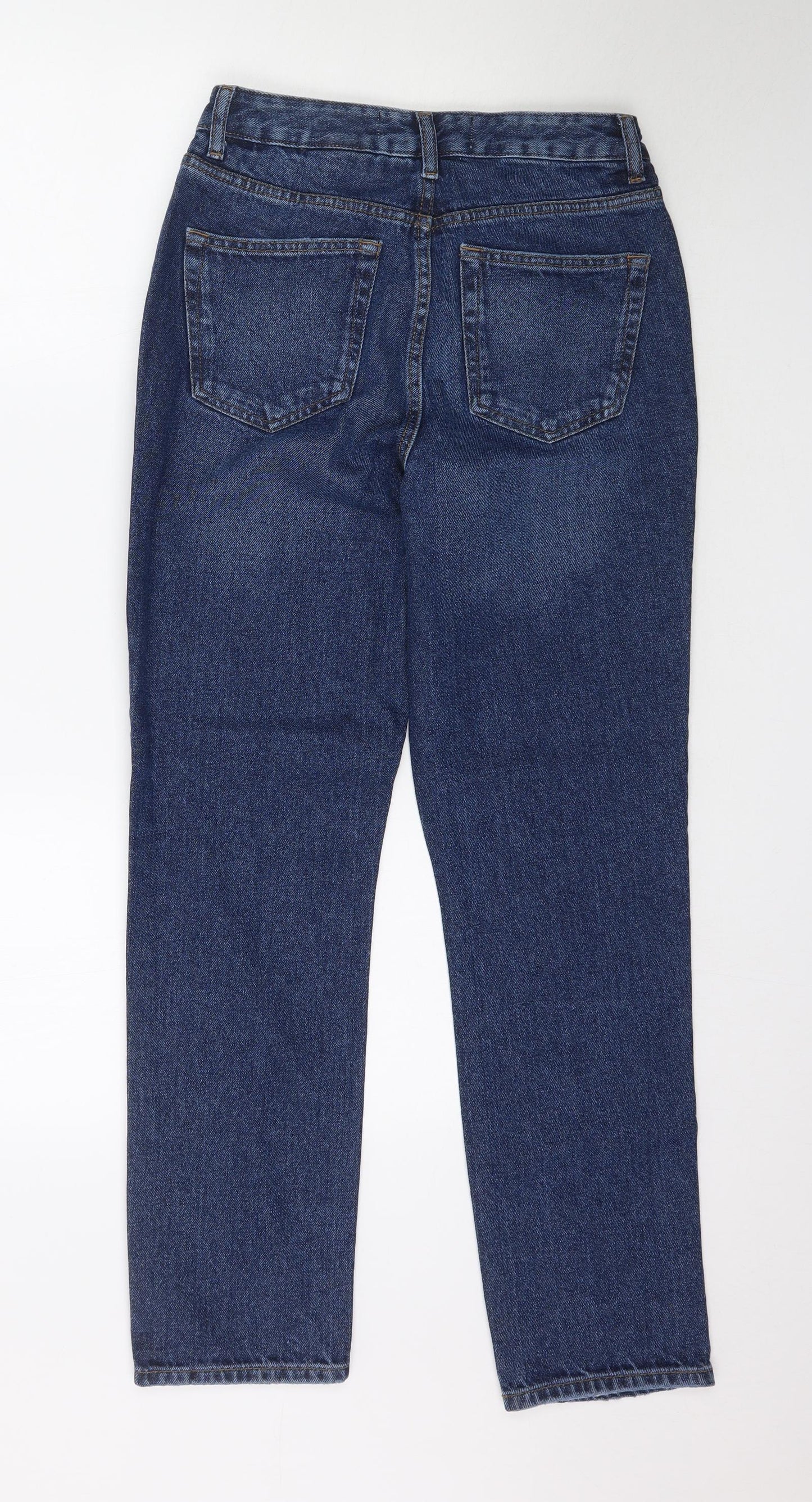 NEXT Womens Blue  Denim Straight Jeans Size 8 L29 in