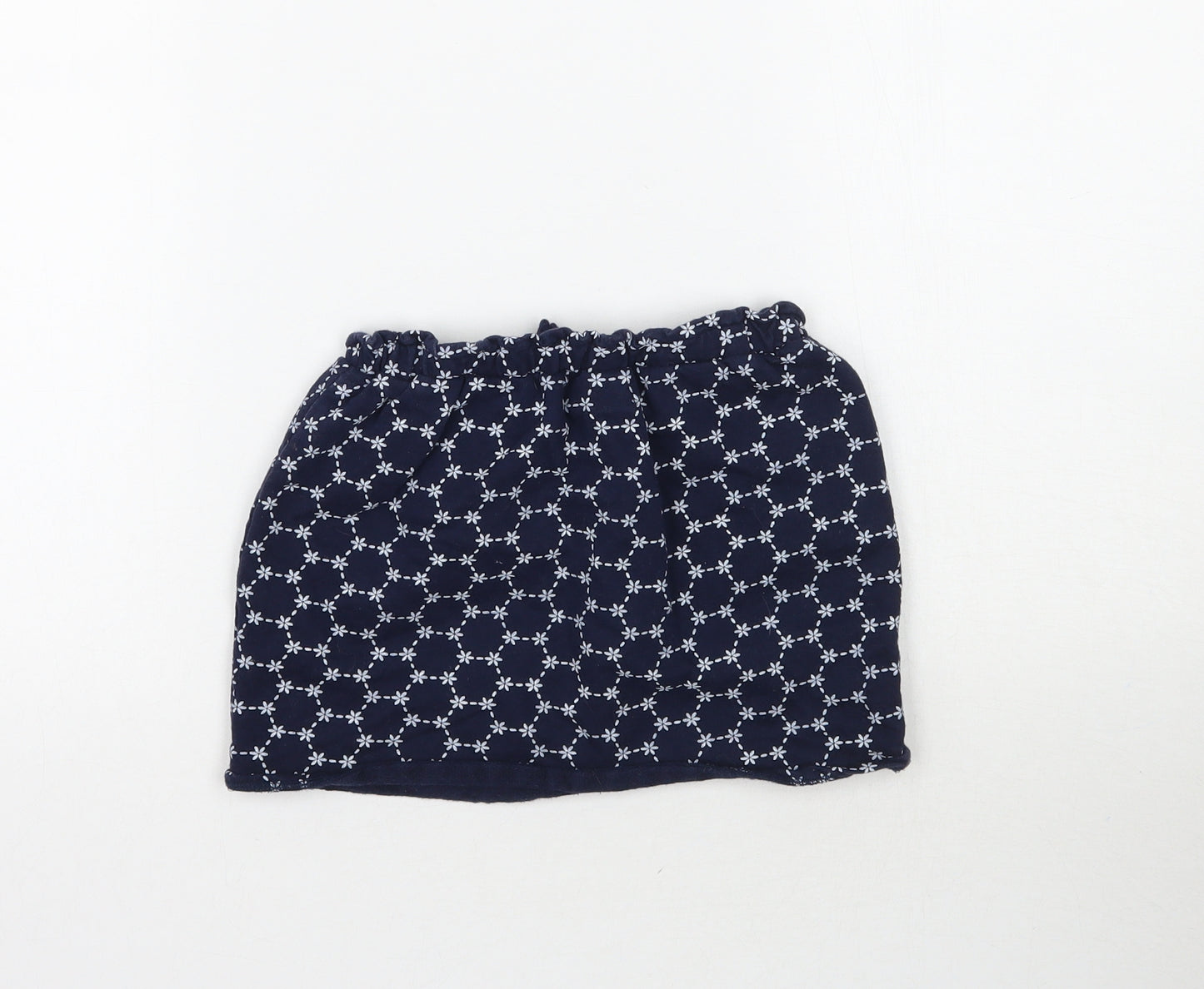 La Redoute Girls Blue Floral  Mini Skirt Size 5-6 Years