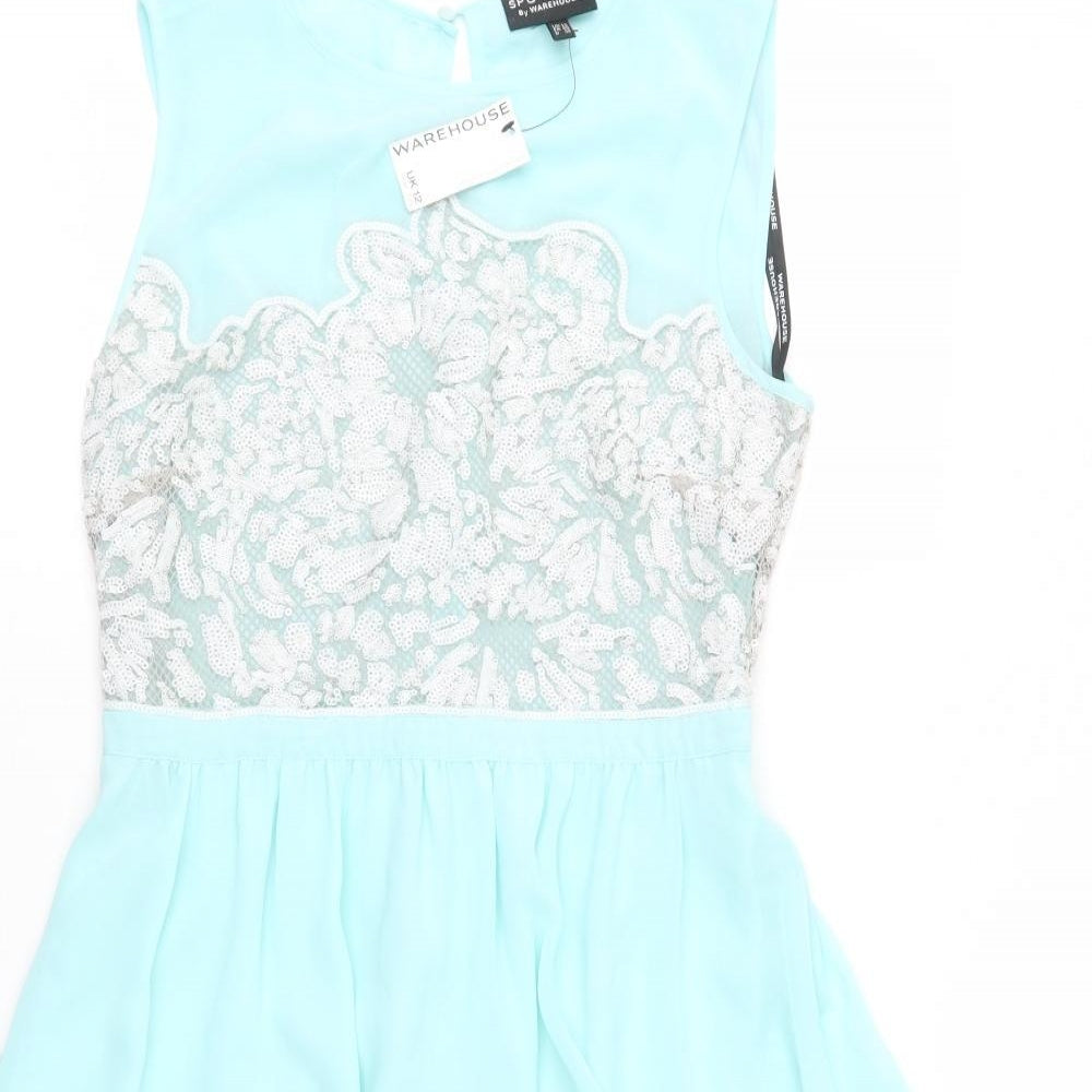 Warehouse Womens Green   A-Line  Size 12
