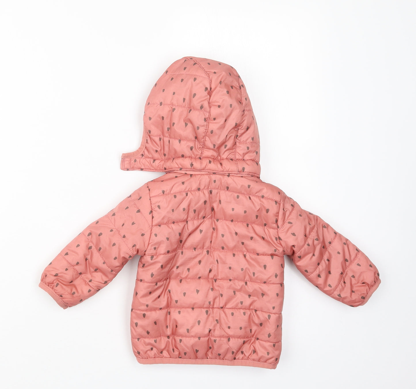 H&M Girls Pink Geometric  Jacket Coat Size 3-6 Months