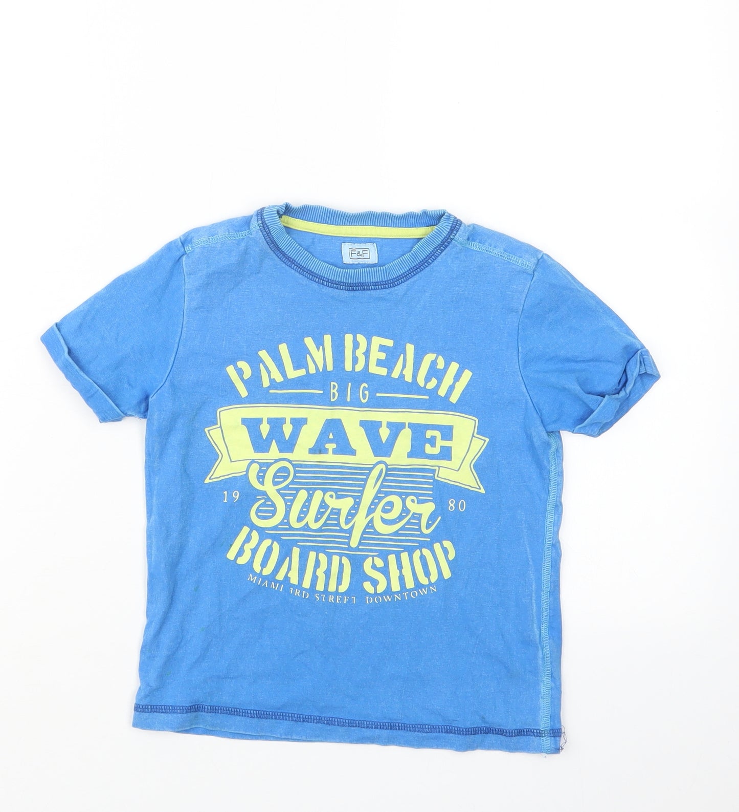 F&F Boys Blue   Basic T-Shirt Size 3-4 Years