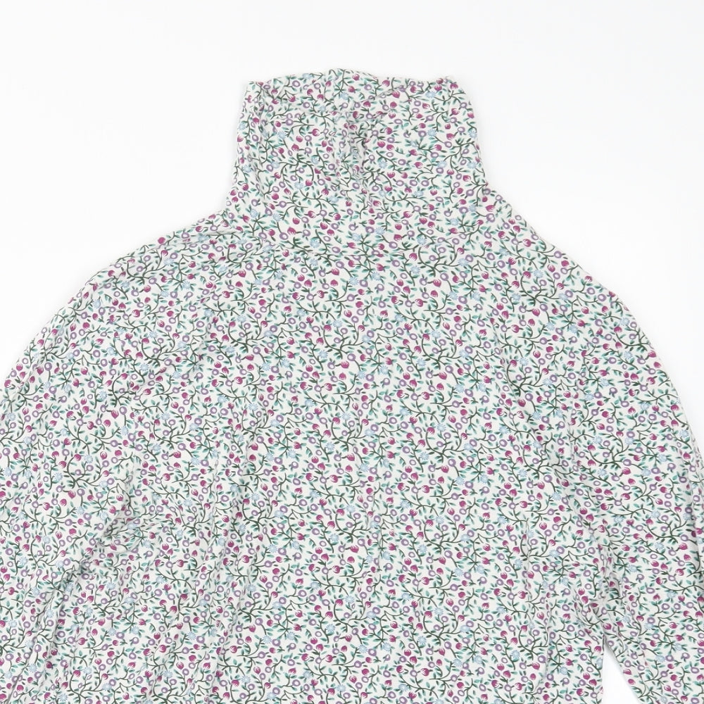 Per Una Womens Purple Floral  Basic T-Shirt Size 16