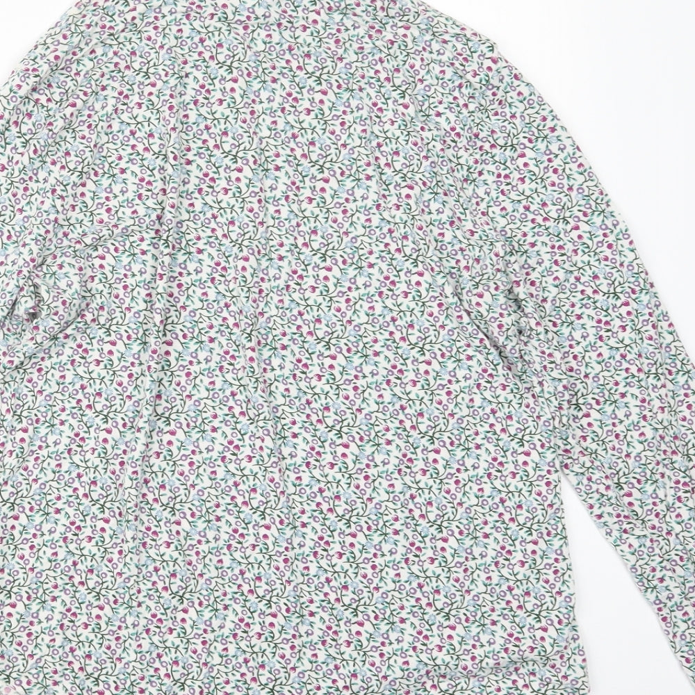 Per Una Womens Purple Floral  Basic T-Shirt Size 16