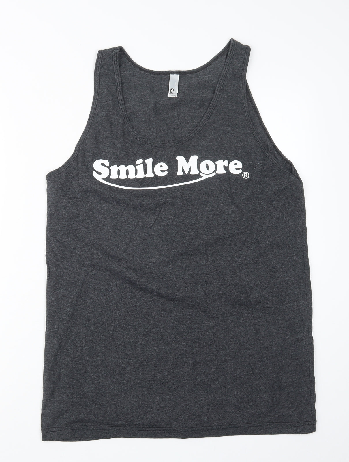 American Apparel Mens Grey    T-Shirt Size L