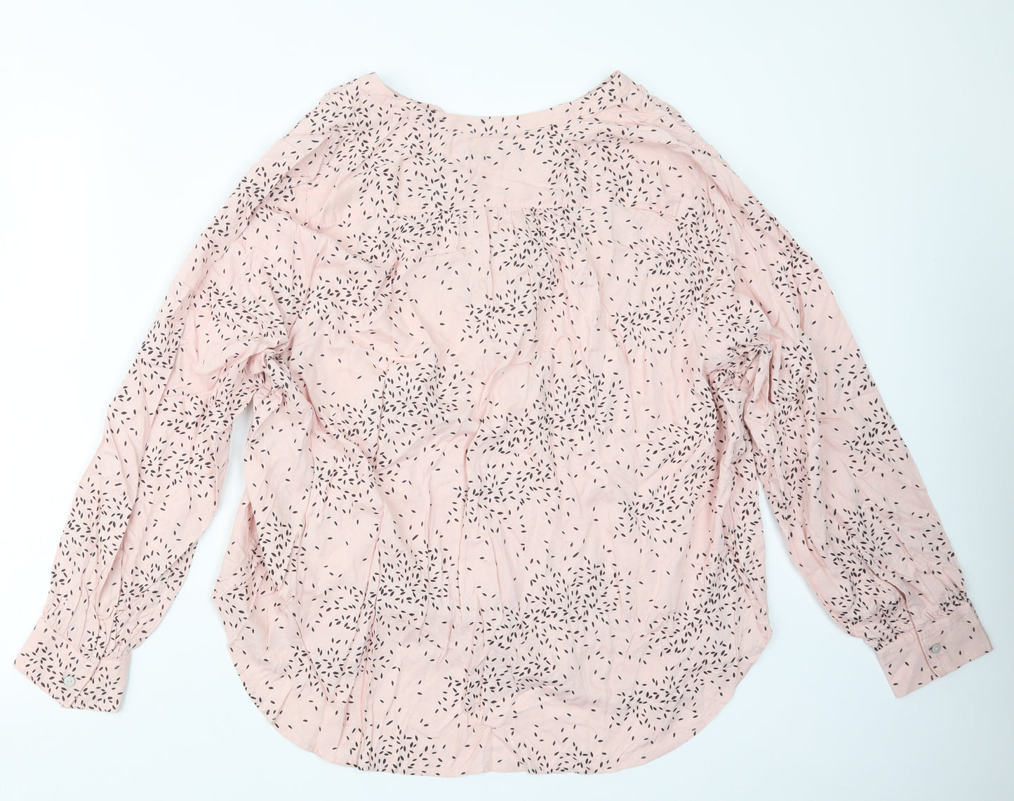 Marks and Spencer Womens Pink Geometric  Basic Blouse Size 20