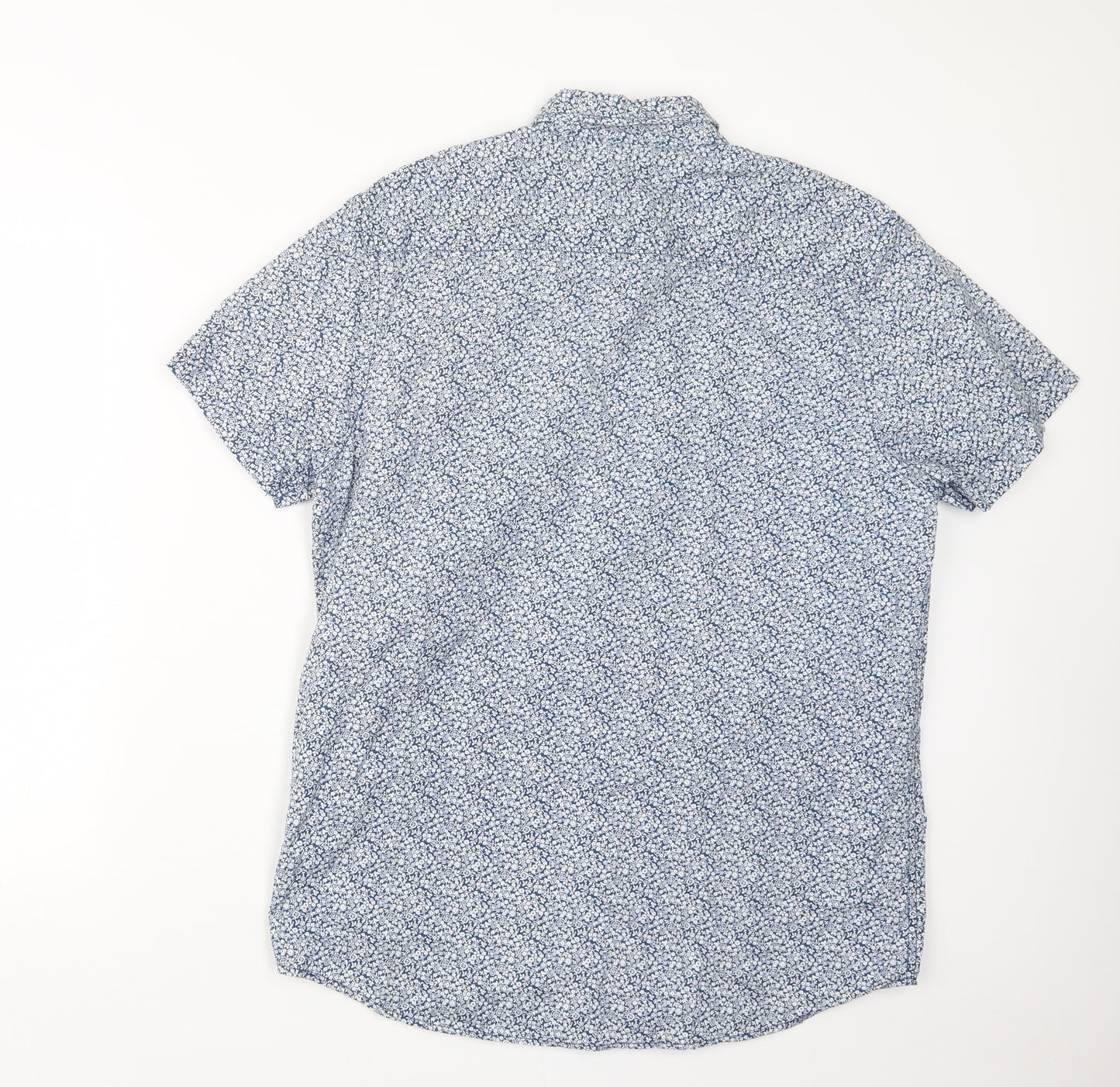 Cedar Wood State Mens Blue Floral   Button-Up Size L
