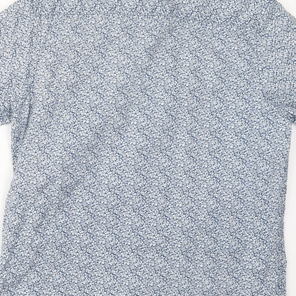 Cedar Wood State Mens Blue Floral   Button-Up Size L