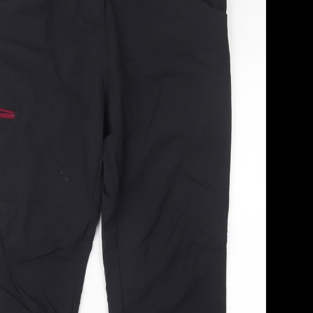 Mountain Warehouse Womens Black   Compression Trousers Size 14 L27 in