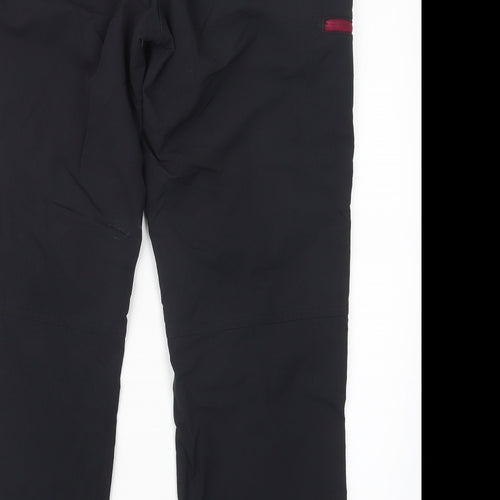 Mountain Warehouse Womens Black   Compression Trousers Size 14 L27 in