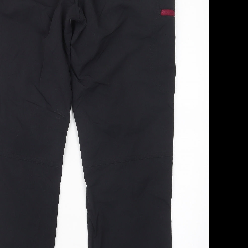 Mountain Warehouse Womens Black   Compression Trousers Size 14 L27 in