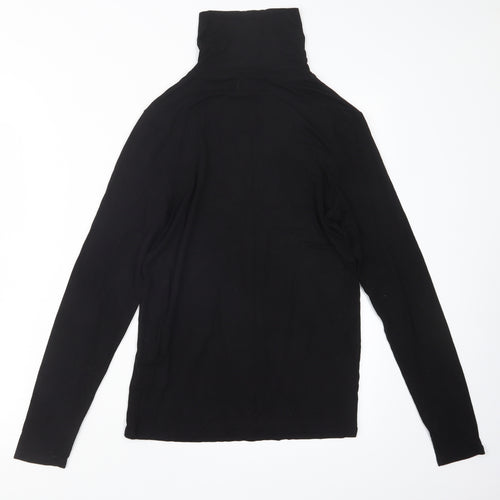 Papaya Womens Black   Basic T-Shirt Size 10