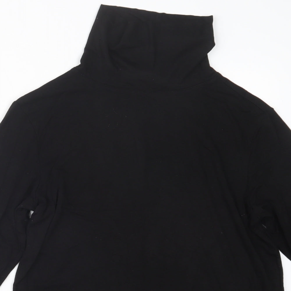 Papaya Womens Black   Basic T-Shirt Size 10