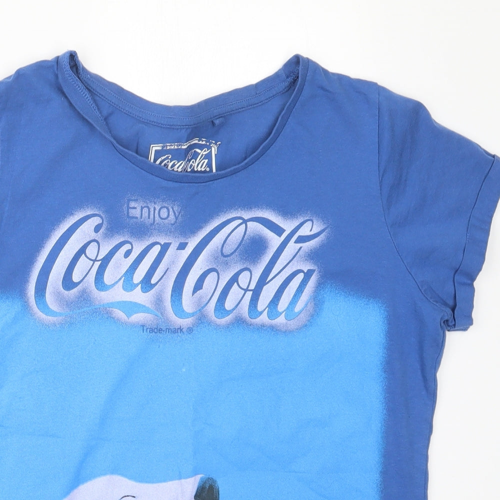 George Womens Blue   Basic T-Shirt Size 16  - Coca Cola