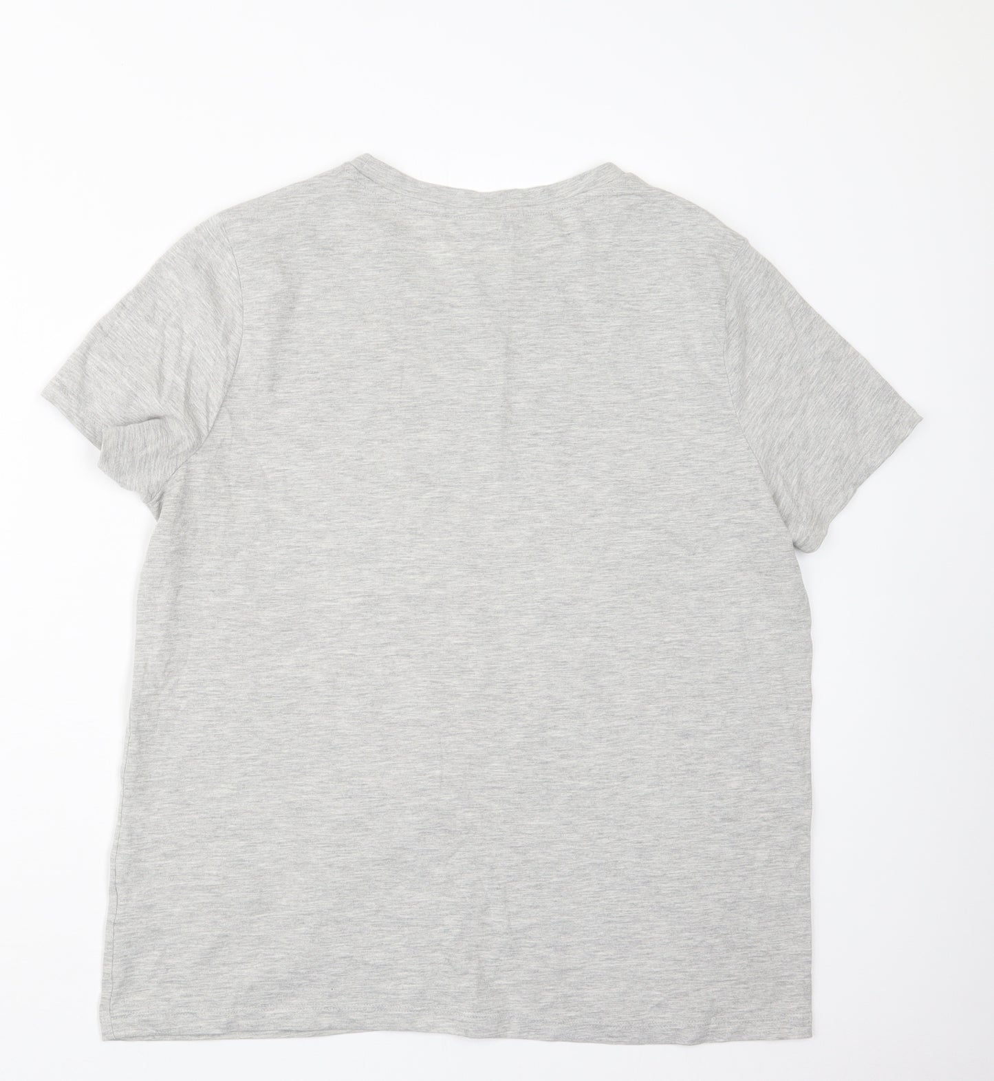 Tesco Womens Grey   Basic T-Shirt Size 16  - Disney Chirstmas