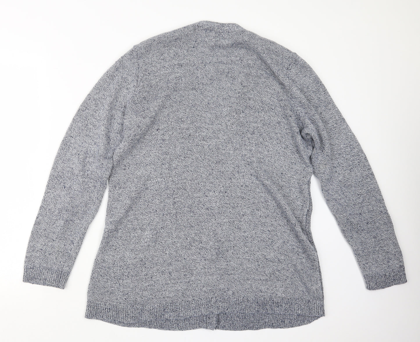 Lands' End Womens Blue  Knit Cardigan Jumper Size M