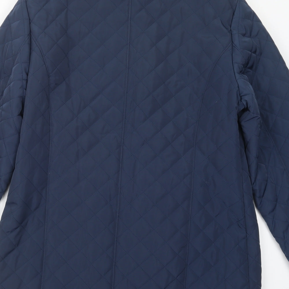 Anna Aura Womens Blue   Jacket Coat Size 14