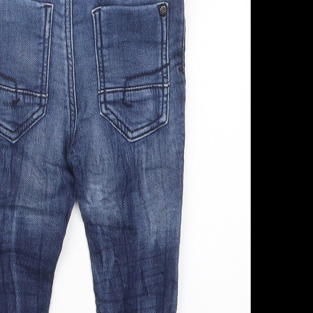 NEXT Boys Blue  Denim Cargo Jeans Size 12-18 Months