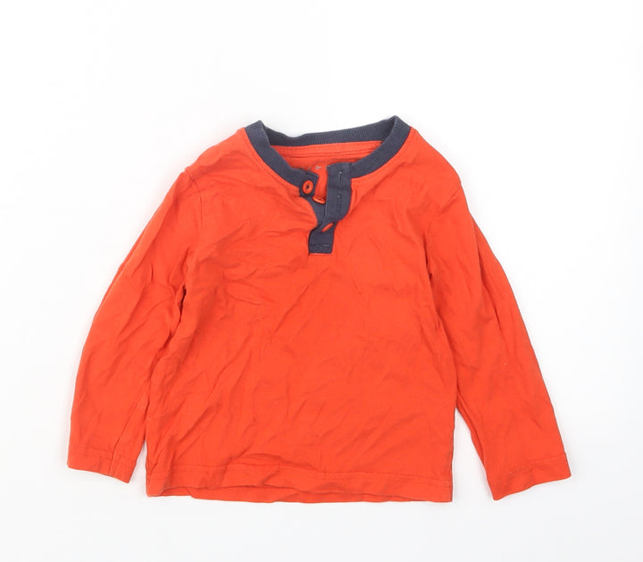 Nutmeg Boys Orange   Basic T-Shirt Size 12-18 Months