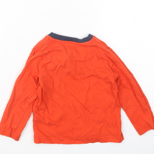 Nutmeg Boys Orange   Basic T-Shirt Size 12-18 Months