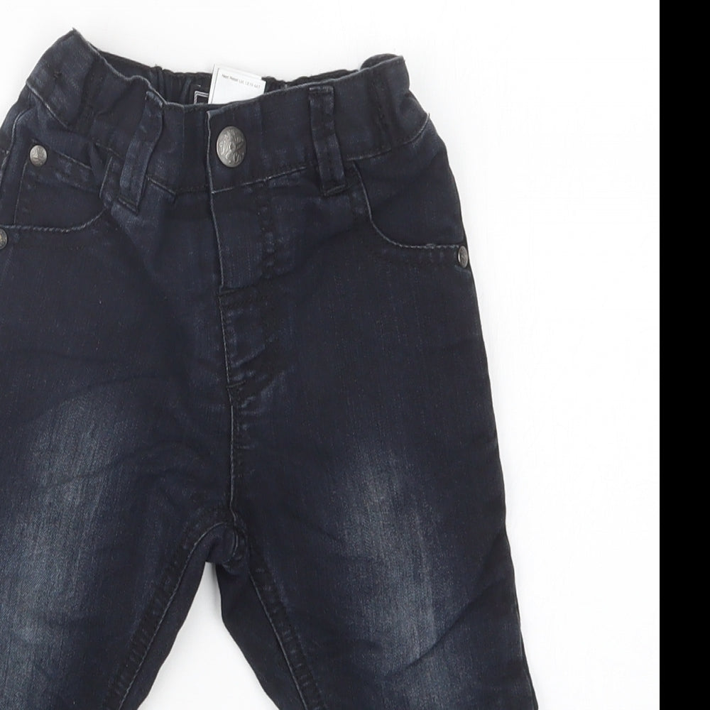NEXT Boys Blue  Denim Cargo Jeans Size 12-18 Months