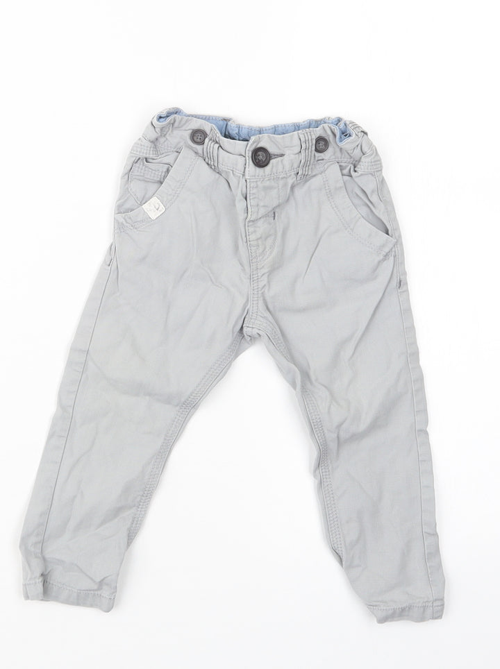 NEXT Boys Grey   Capri Trousers Size 9-12 Months