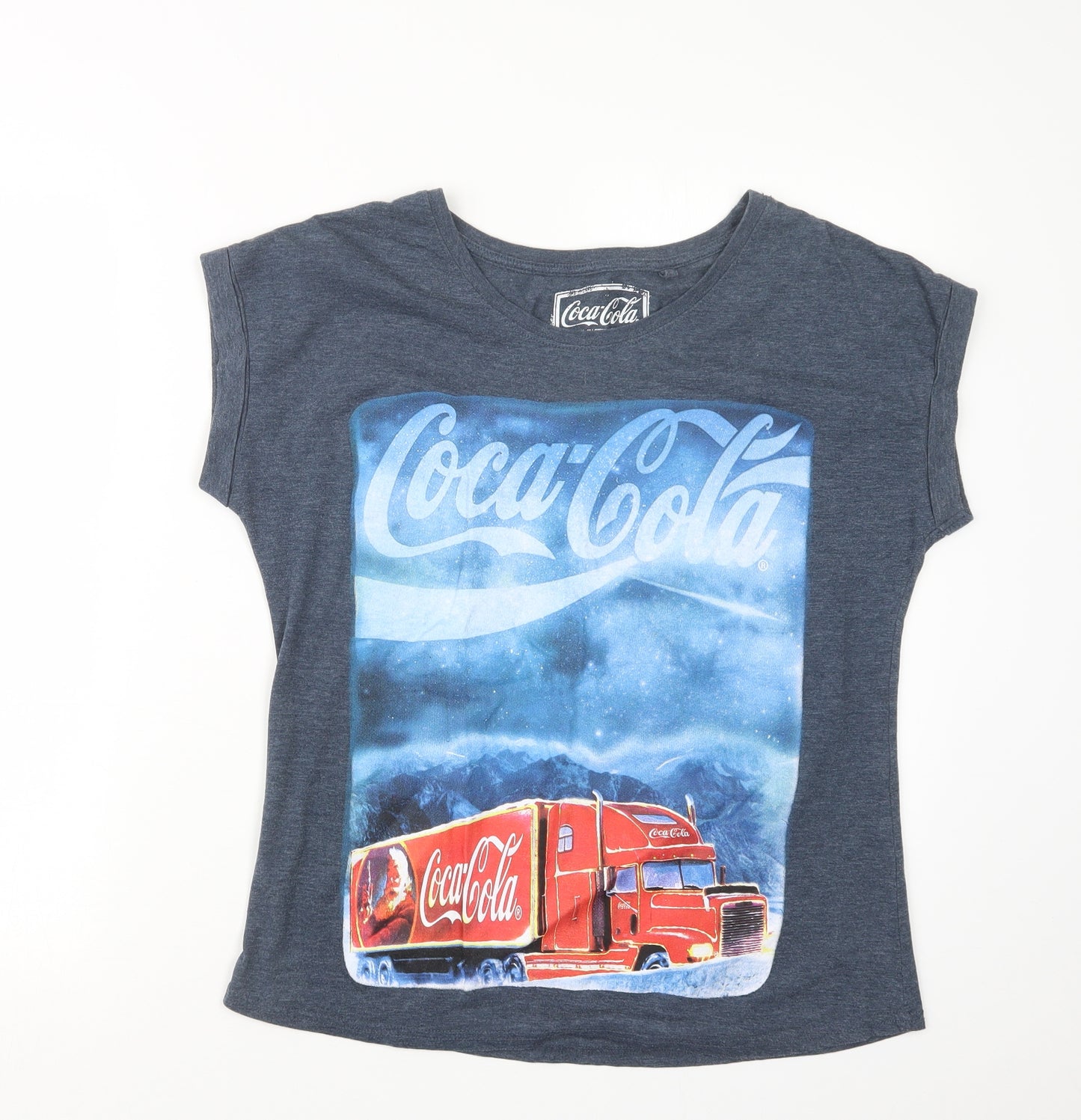 George Womens Blue   Basic T-Shirt Size 12  - Coca Cola