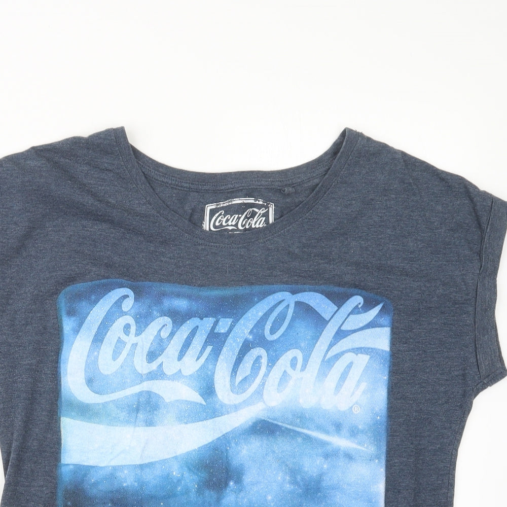 George Womens Blue   Basic T-Shirt Size 12  - Coca Cola