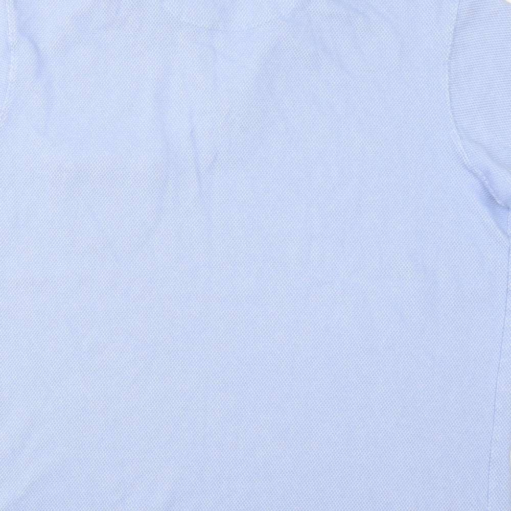 Cotton Traders Mens Blue  Knit  Polo Size 2XL