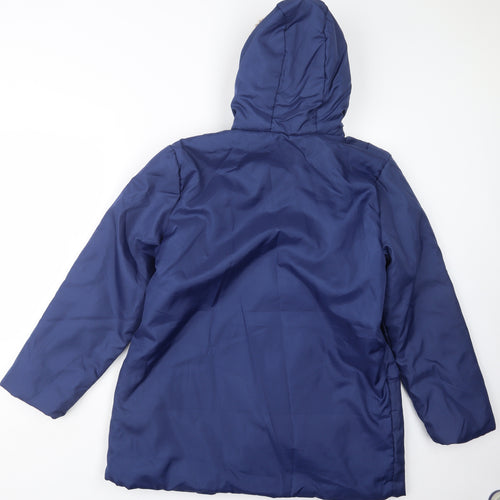 Anna de Lancay Womens Blue   Jacket Coat Size M