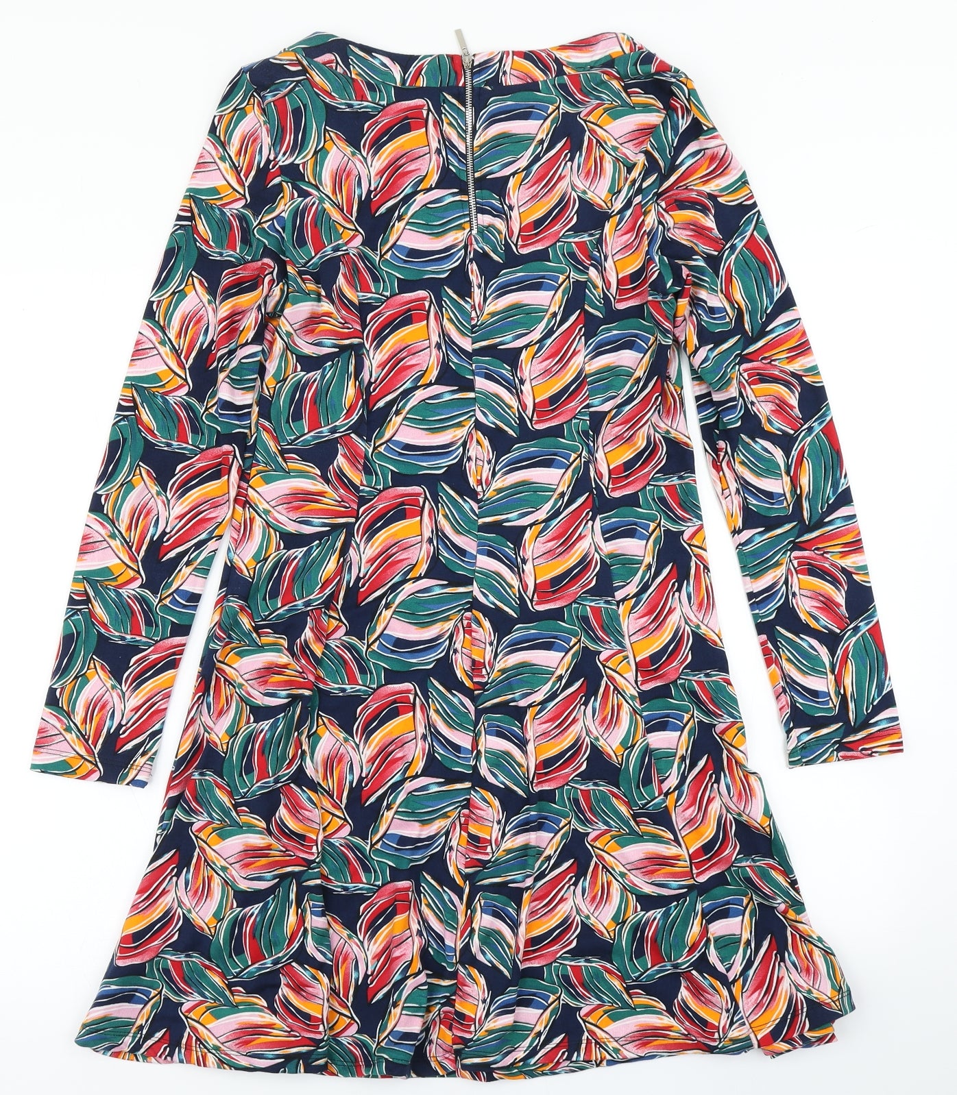 QED London Womens Blue Floral  Fit & Flare  Size 10