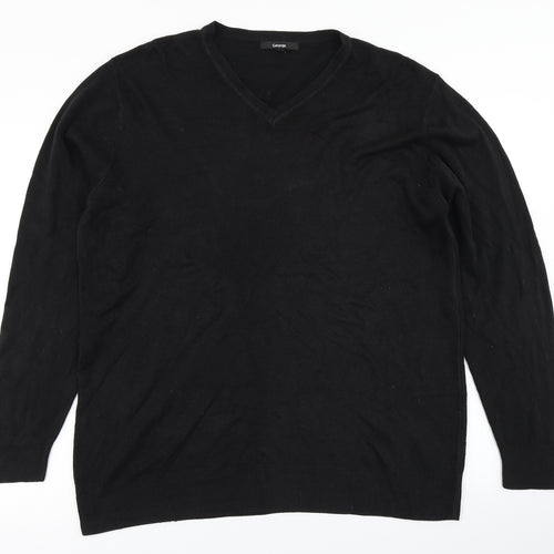 George Mens Black  Knit Pullover Jumper Size XL