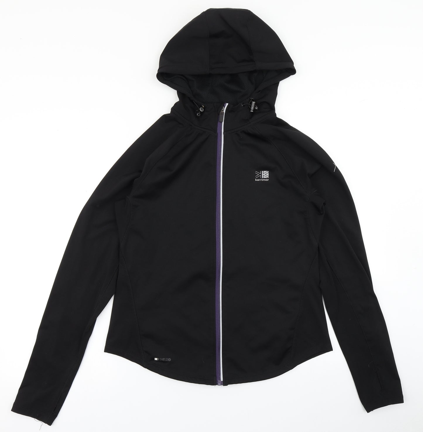 Karrimor Womens Black   Full Zip Hoodie Size 14