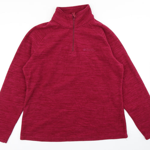 Mountain Warehouse Womens Purple  Fleece Pullover Sweatshirt Size 16