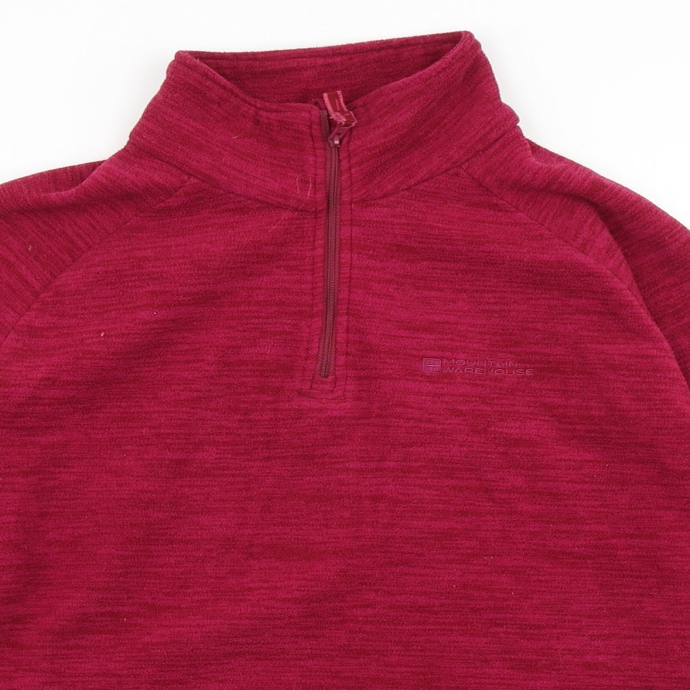 Mountain Warehouse Womens Purple  Fleece Pullover Sweatshirt Size 16