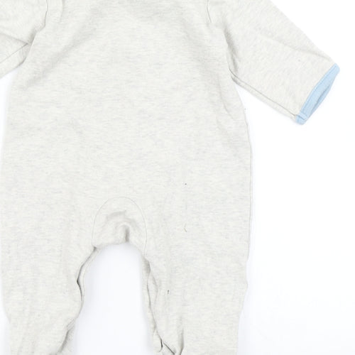 New Look Boys Grey   Babygrow One-Piece Size 0-3 Months