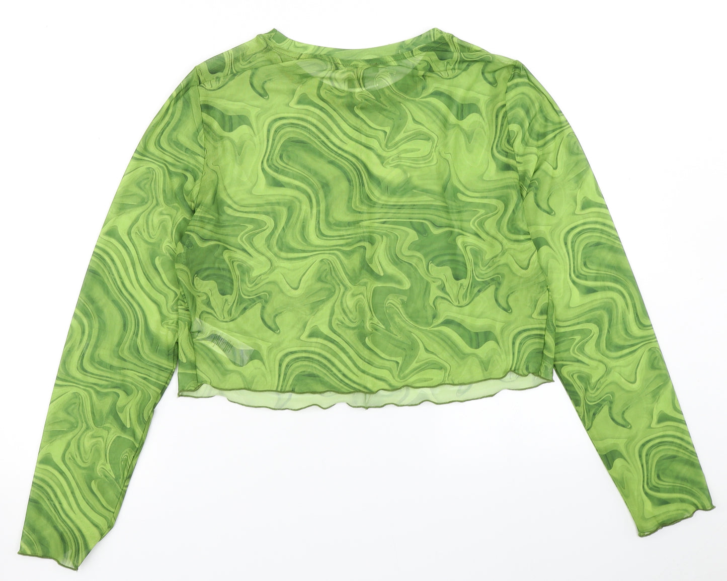 Primark Womens Green   Cropped T-Shirt Size L