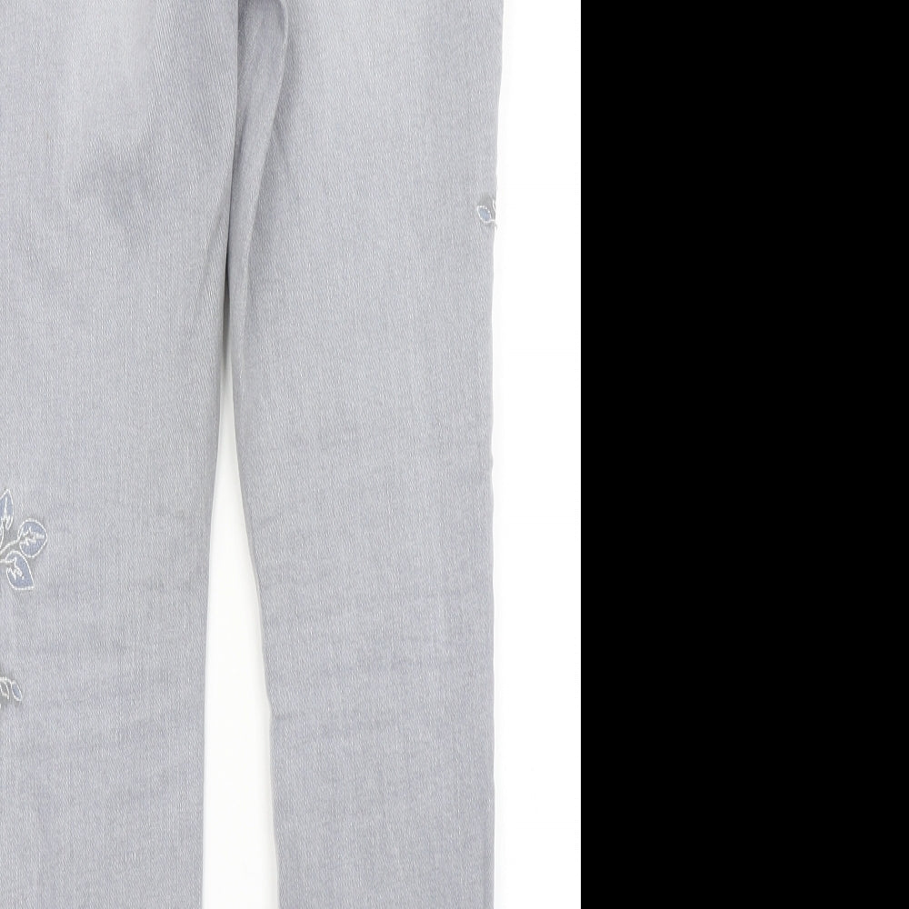 NEXT Womens Grey  Denim Skinny Jeans Size 12 L26 in