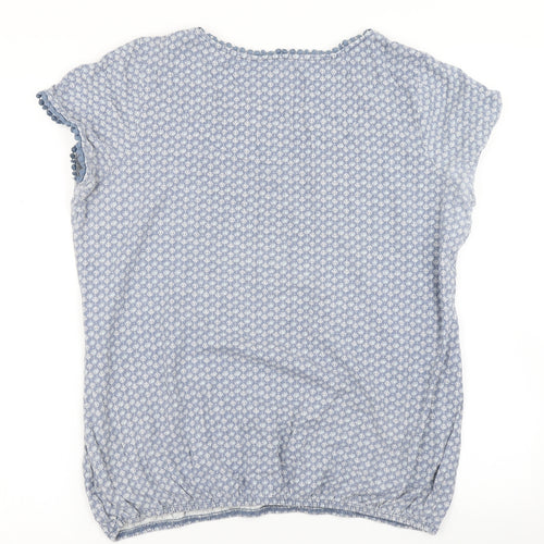 NEXT Womens Blue Floral  Basic T-Shirt Size 16