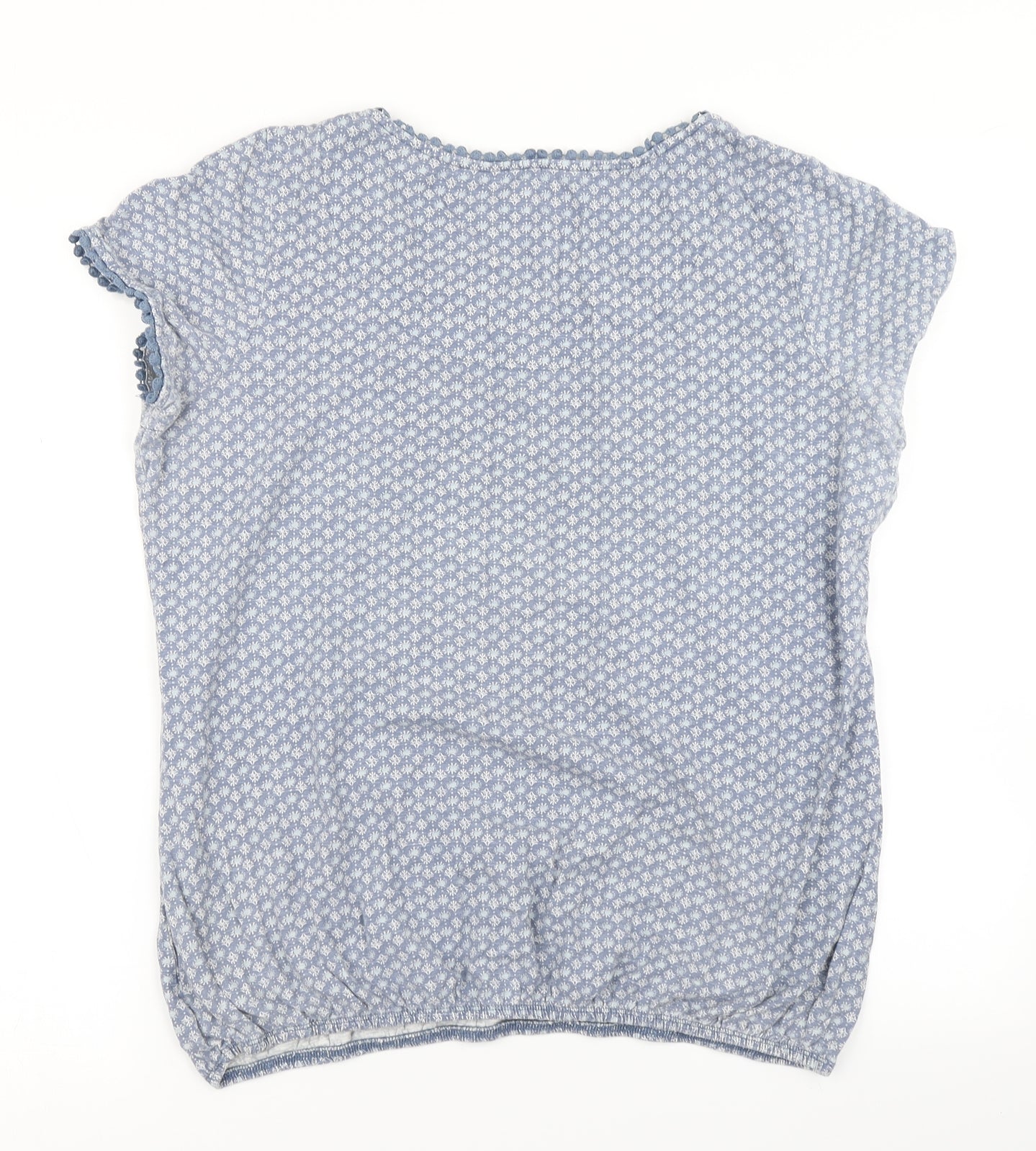 NEXT Womens Blue Floral  Basic T-Shirt Size 16